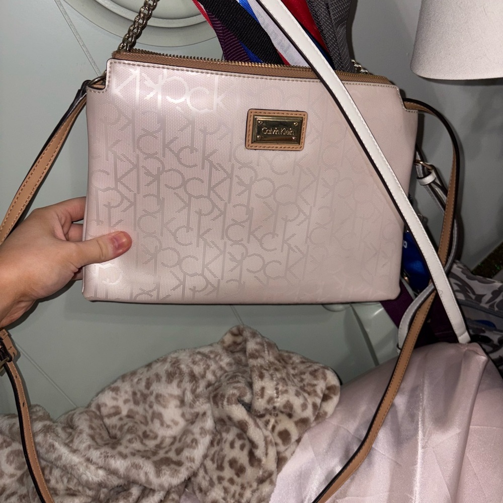 Calvin Klein Beige Crossbody Bag